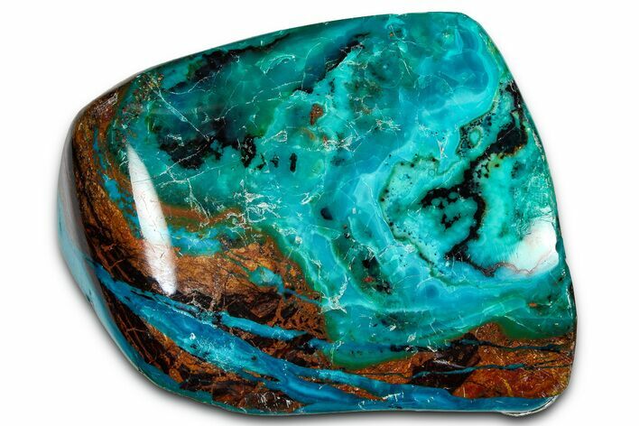 Polished Atacama Blue Opal (Chrysocolla & Opal) - Chile #362253